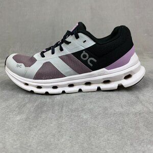 On Cloud Women Running Shoes Size 6 Purple Heron Black White Cloudrunner 4698641